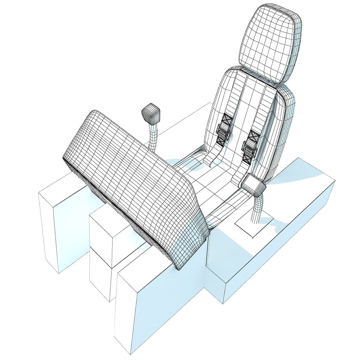 Helicopter Cockpit 3D Model