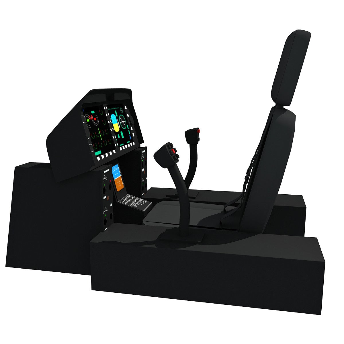 Helicopter Cockpit 3D Model