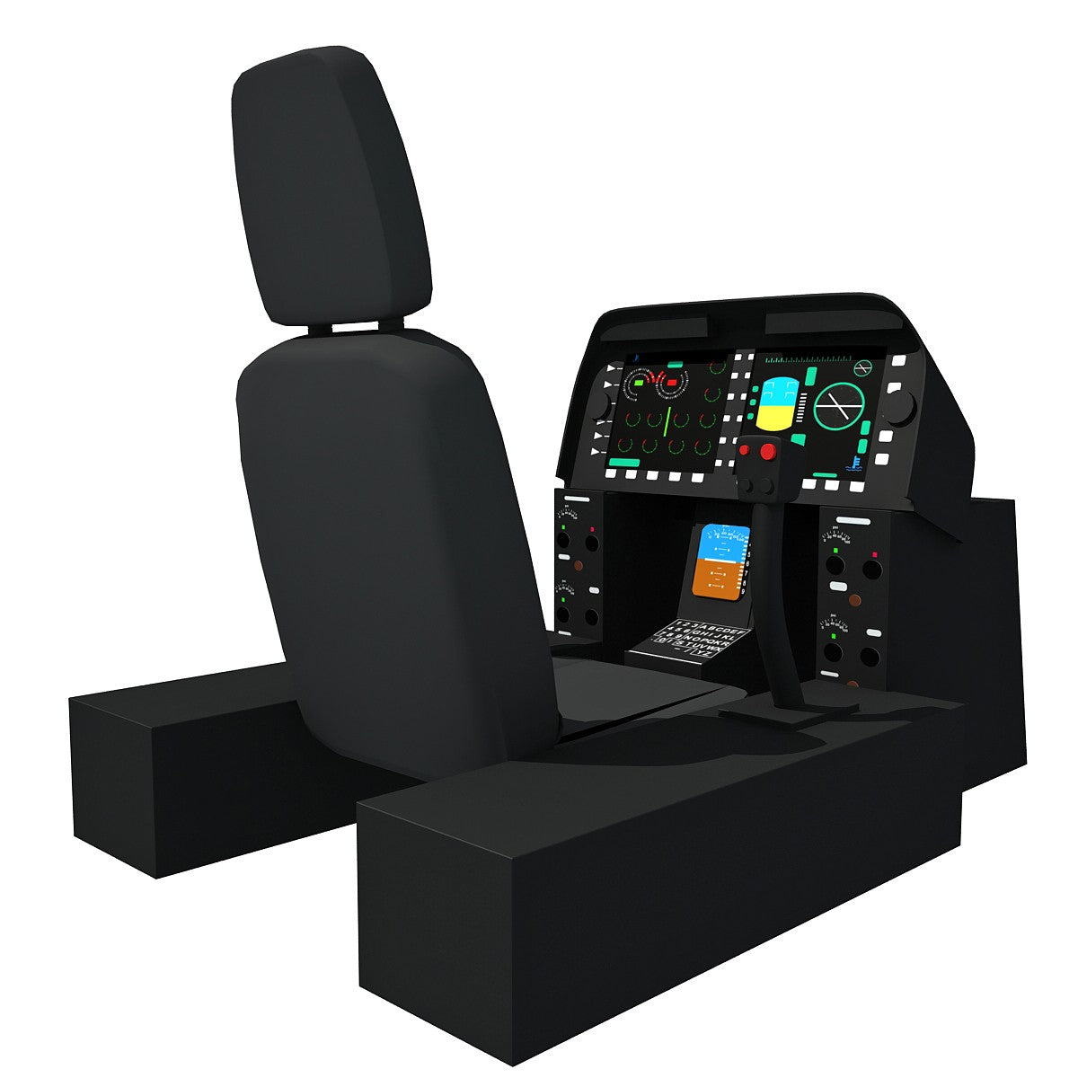 Helicopter Cockpit 3D Model