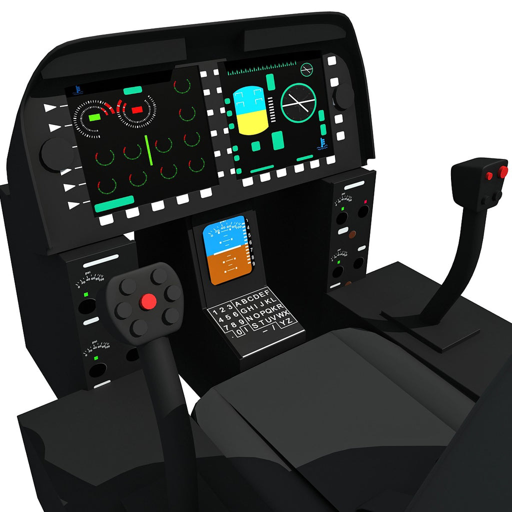 Helicopter Cockpit 3D Model