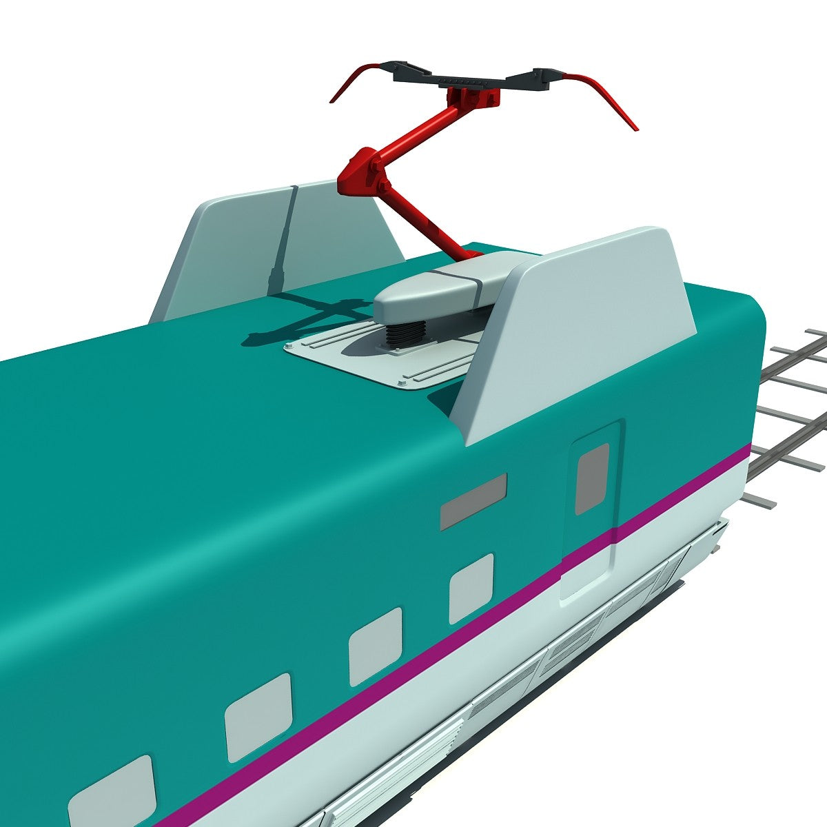 High Speed Train 3D Model