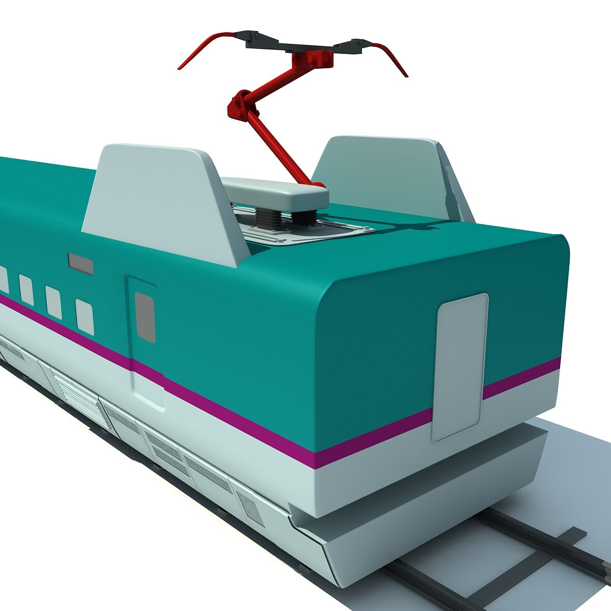 High Speed Train 3D Model
