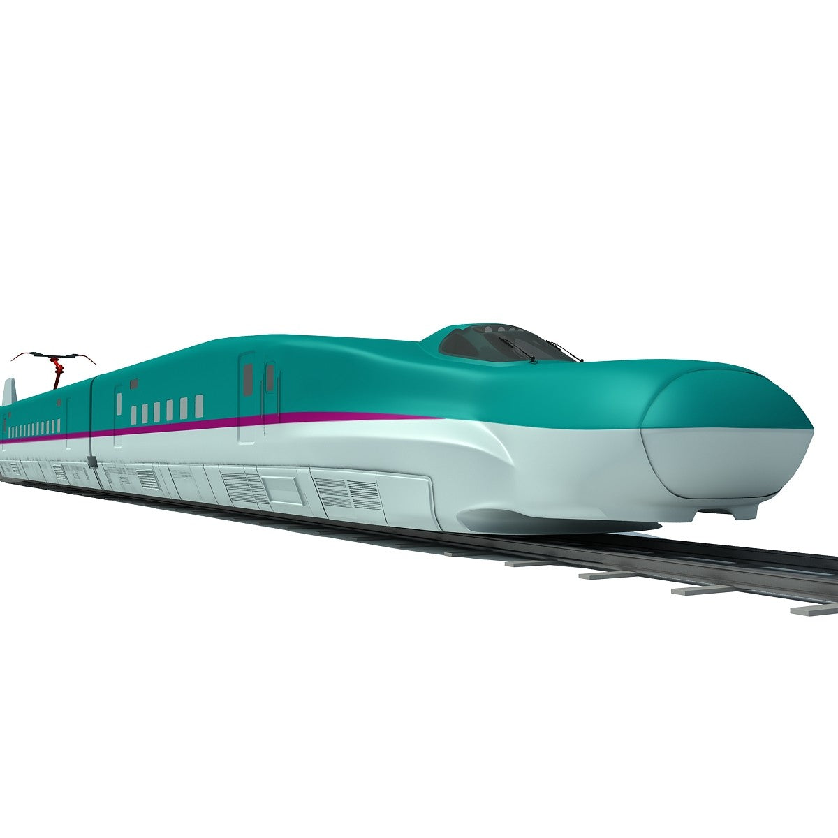 High Speed Train 3D Model