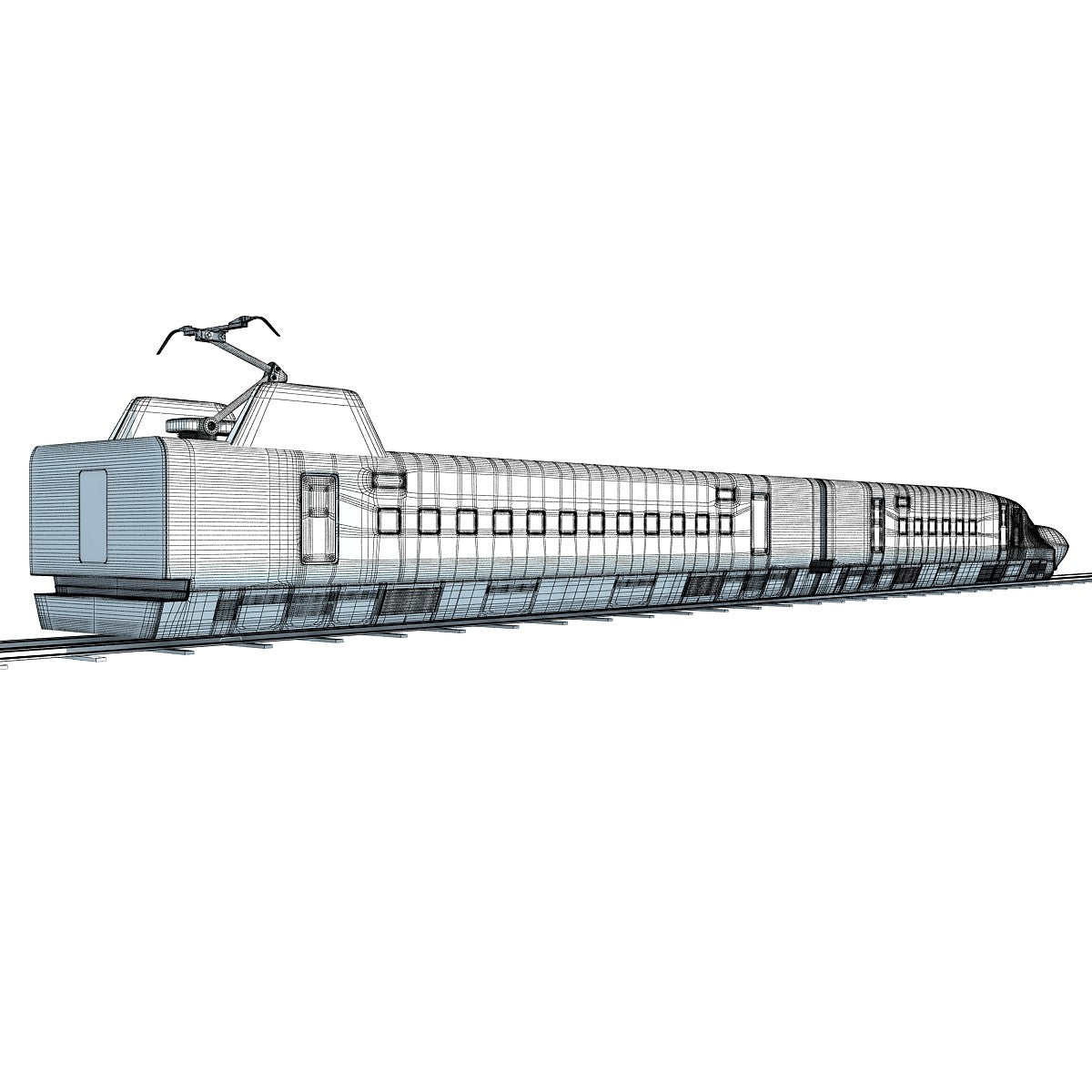 High Speed Train 3D Model