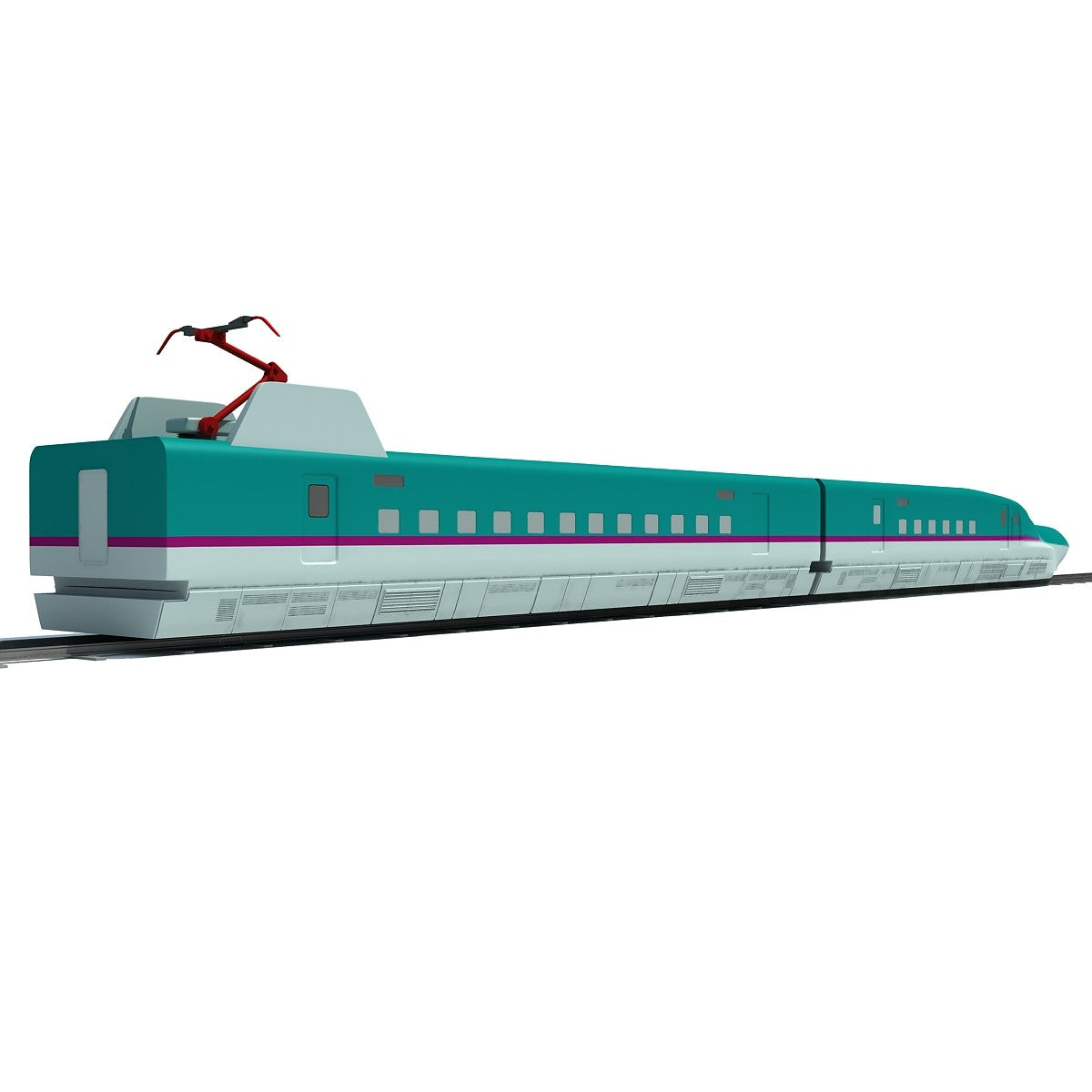 High Speed Train 3D Model