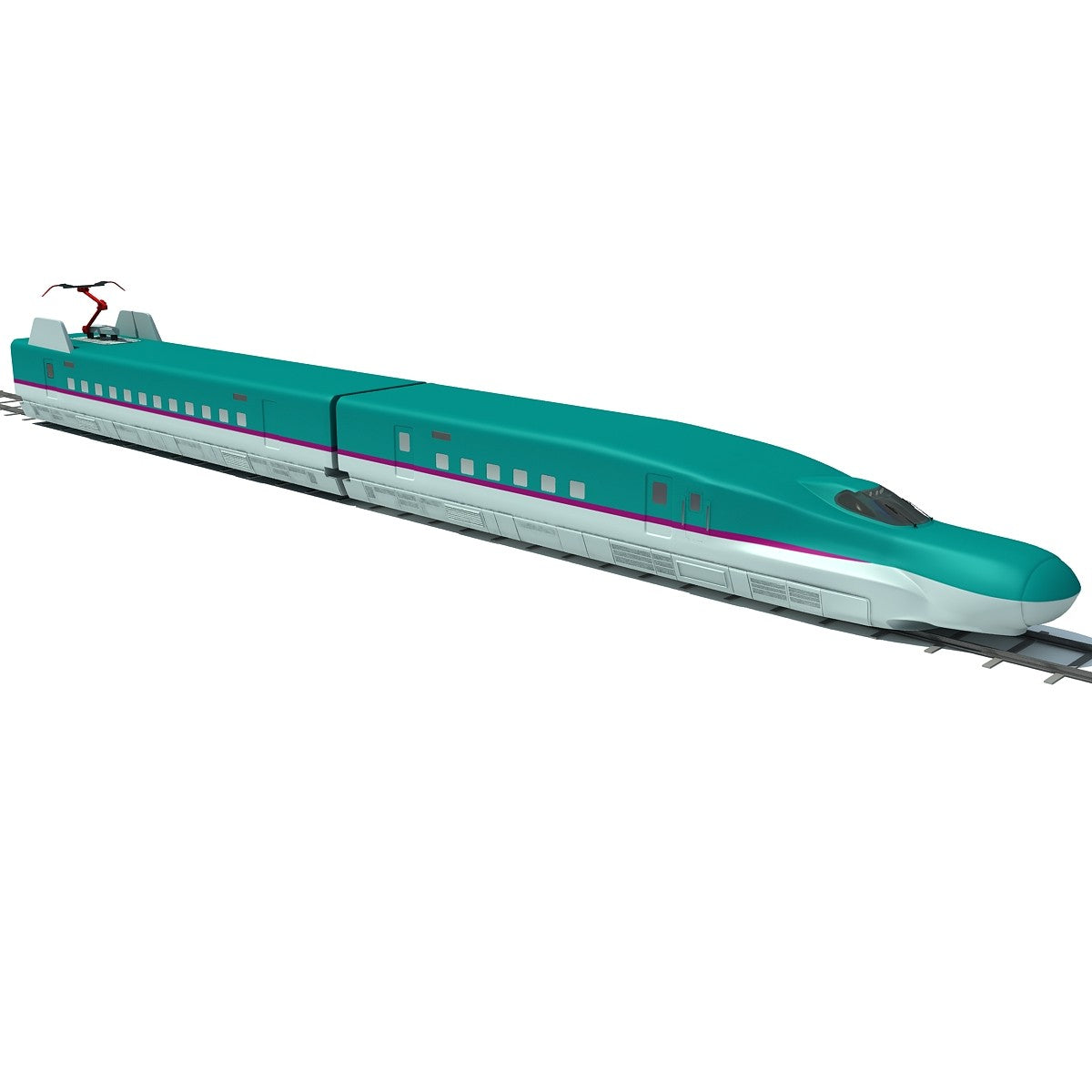High Speed Train 3D Model