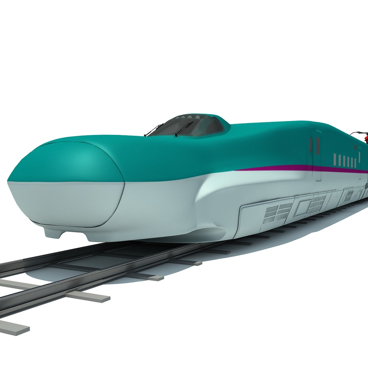 High Speed Train 3D Model