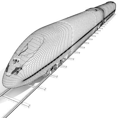 High Speed Trains 3D Models