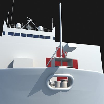 Hospital Ship Mercy 3D Model