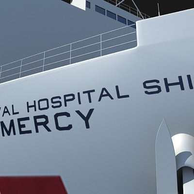 Hospital Ship Mercy 3D Model