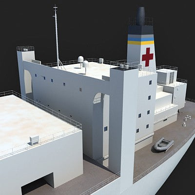 Hospital Ship Mercy 3D Model