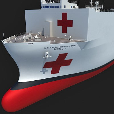 Hospital Ship Mercy 3D Model