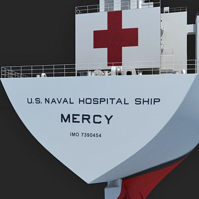 Hospital Ship Mercy 3D Model