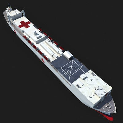 Hospital Ship Mercy 3D Model