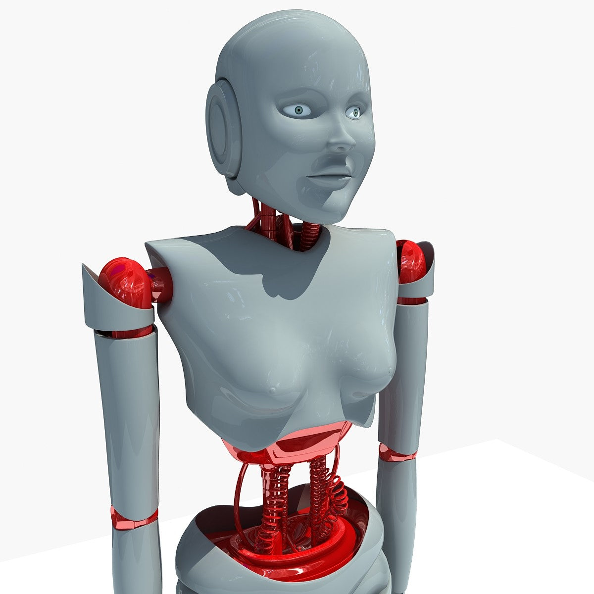 Female Robot 3D Model