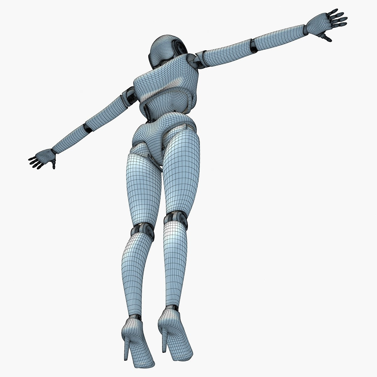 Female Robot 3D Model