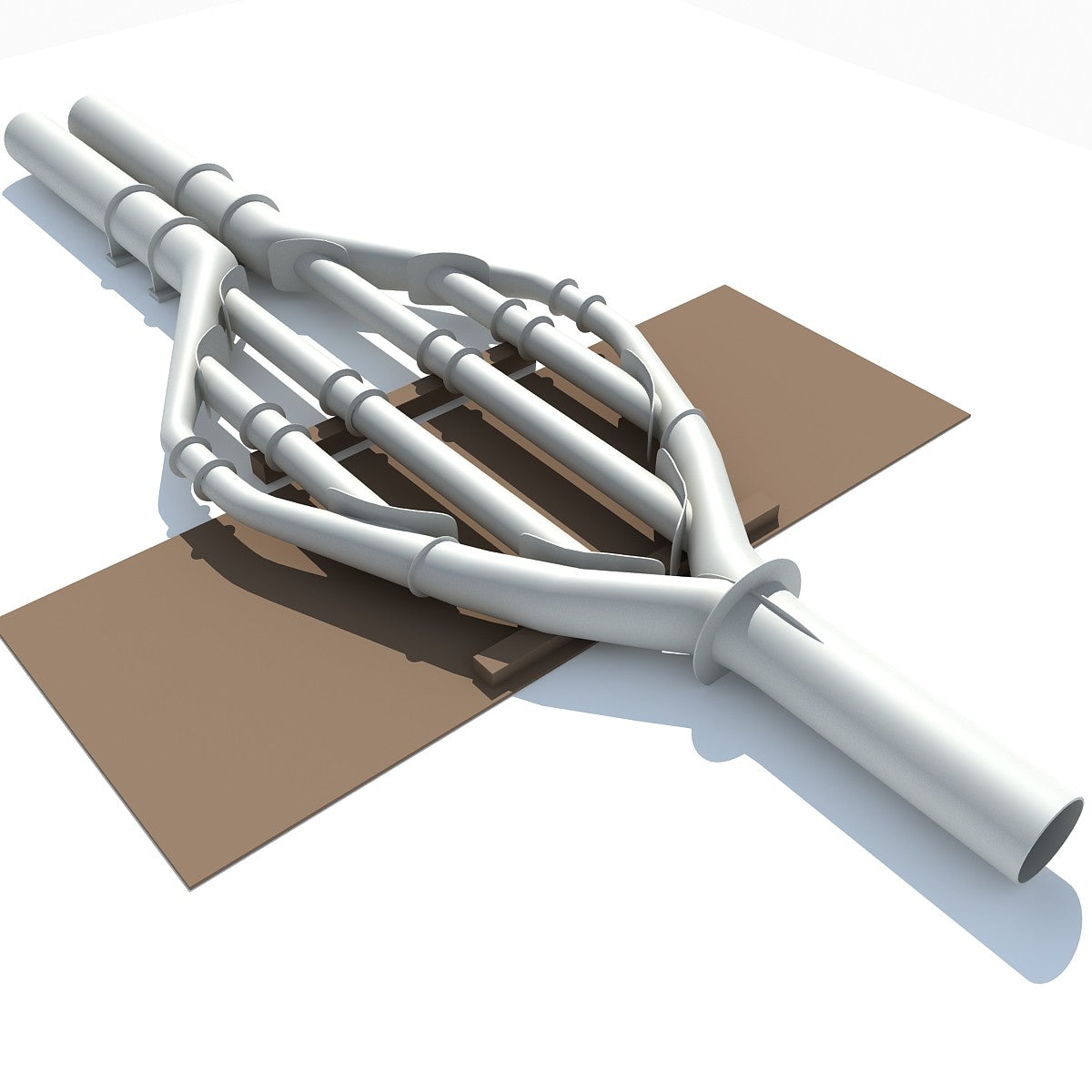 Industrial Pipes 3D Model