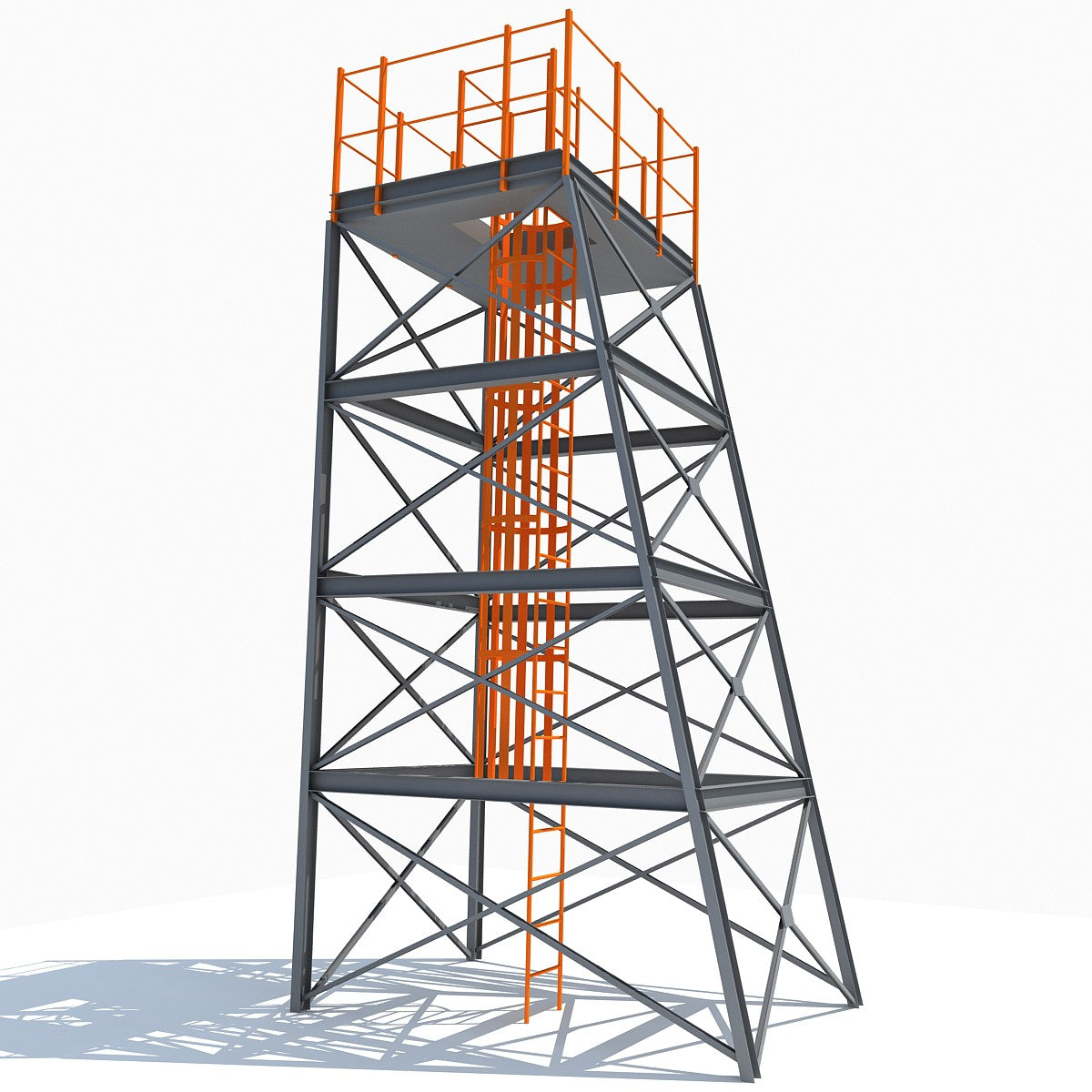 Industrial Tower 3D Model