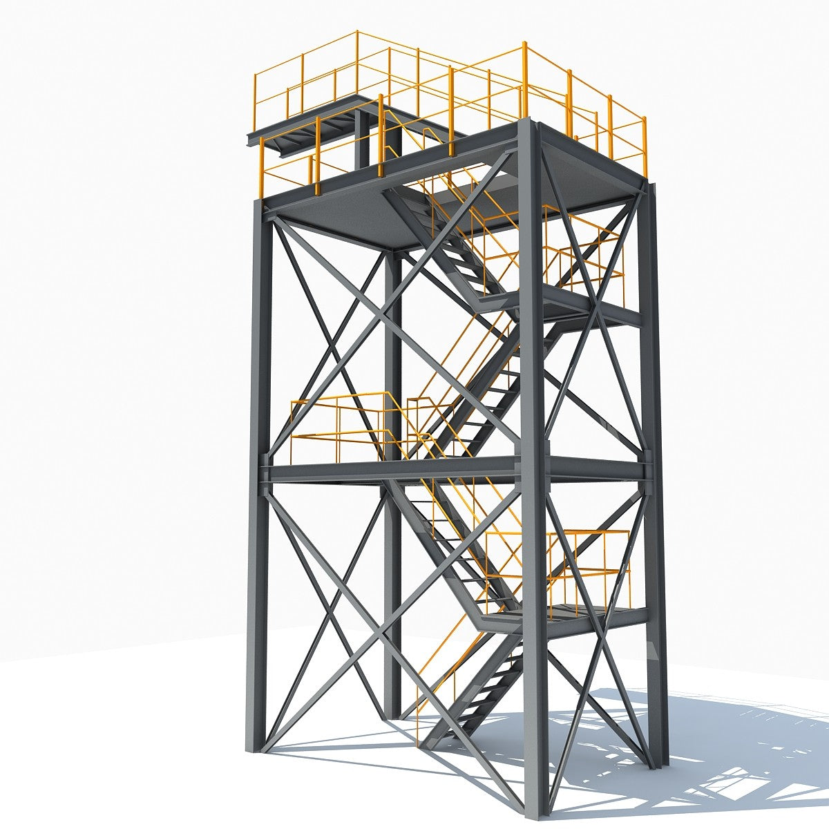 Industrial Tower 3D Model