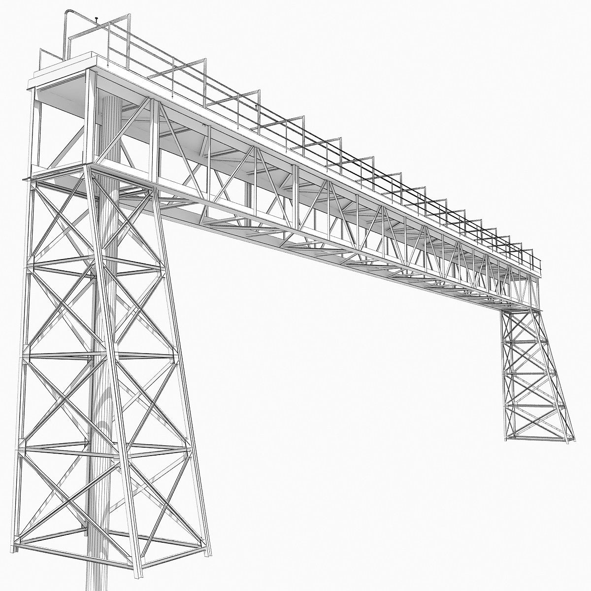 Industrial Tower 3D Model