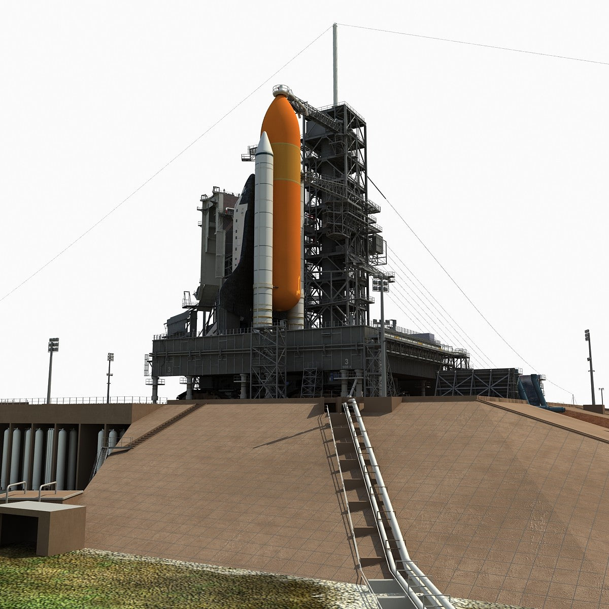 Launch Complex 39A 3D Model