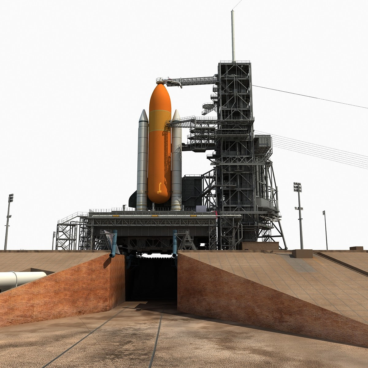 Launch Complex 39A 3D Model