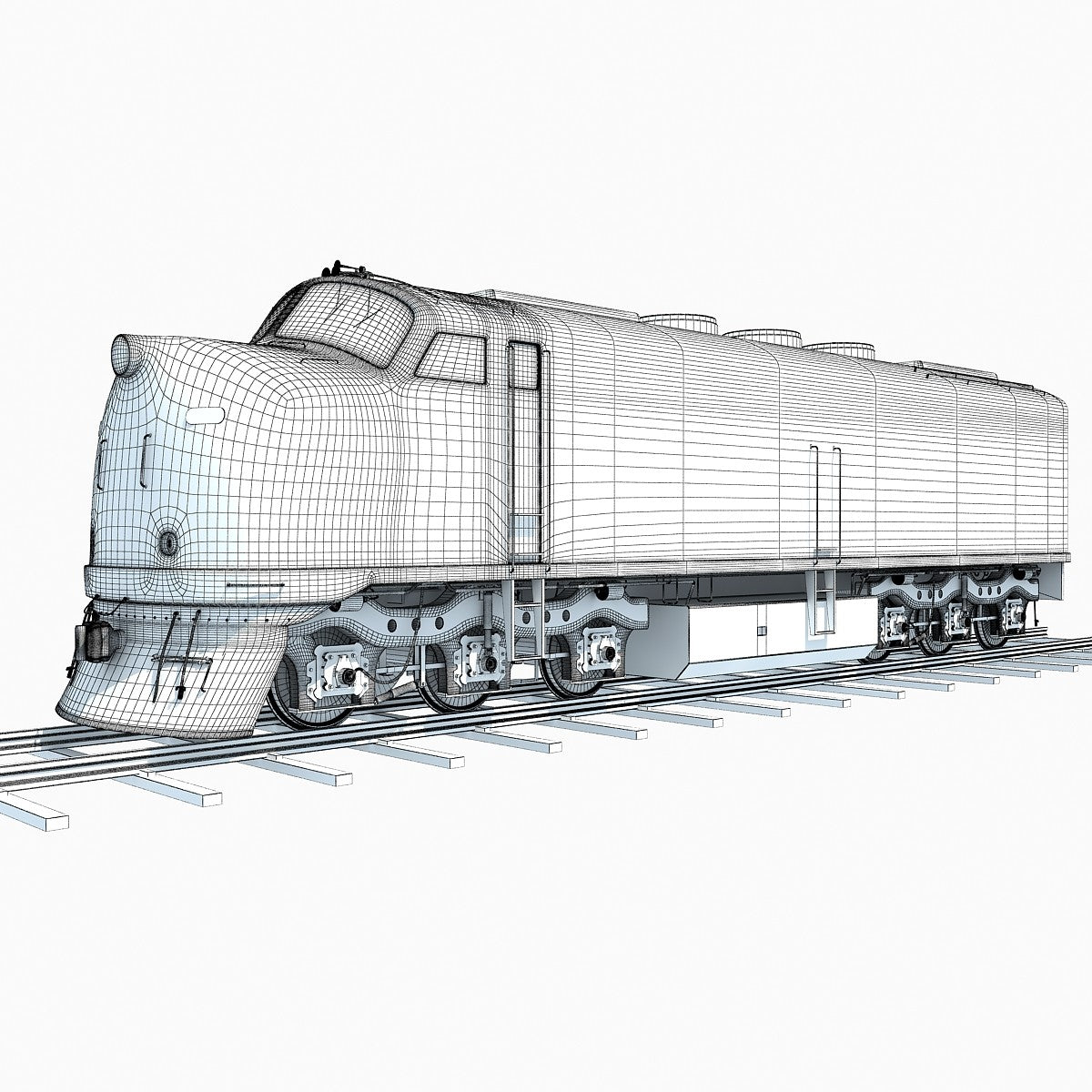 Locomotive Train 3D Model