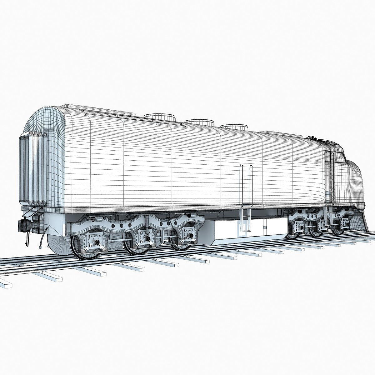 Locomotive Train 3D Model