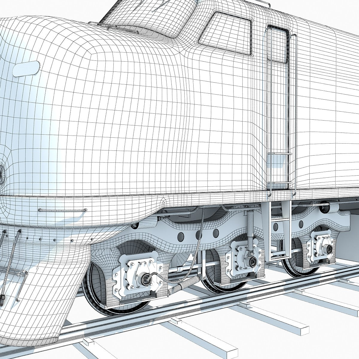 Locomotive Train 3D Model