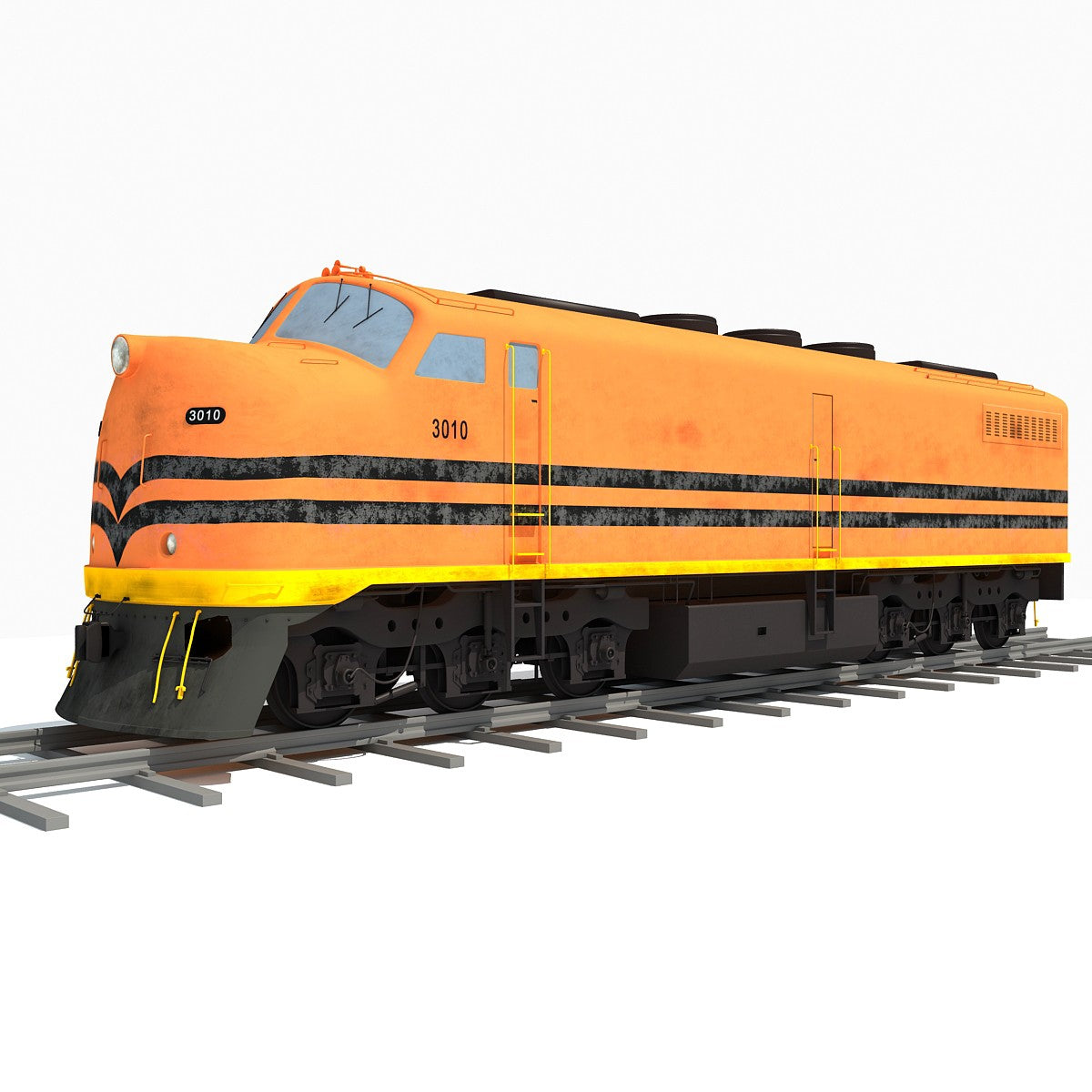 Locomotive Train 3D Model