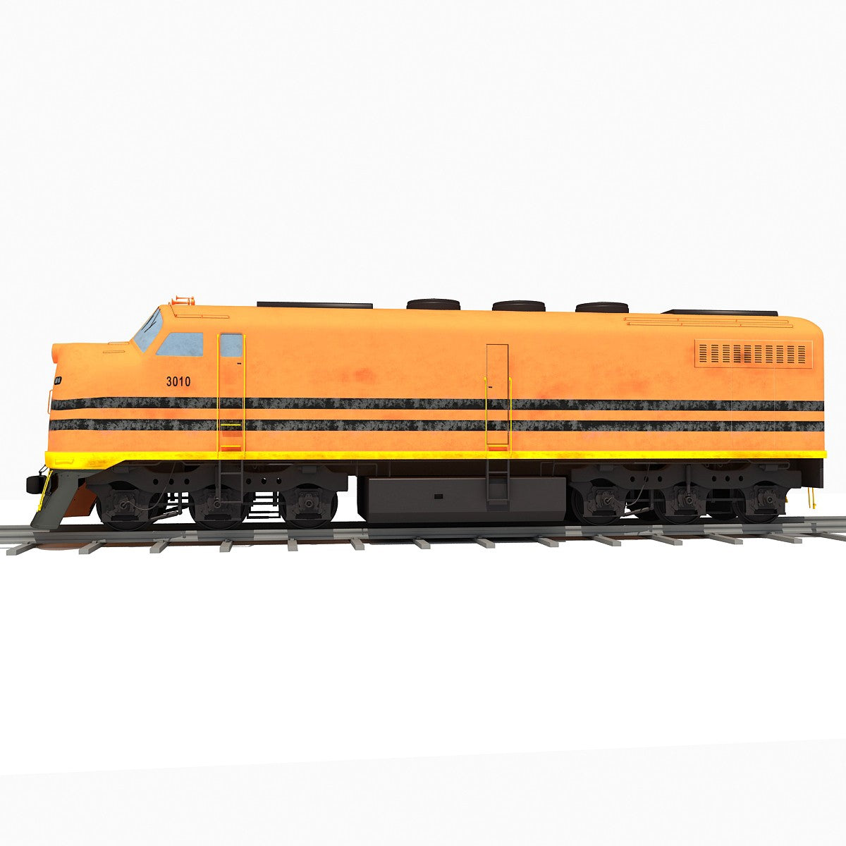 Locomotive Train 3D Model