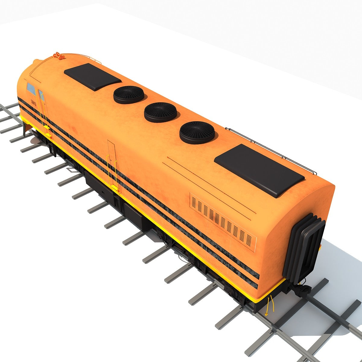 Locomotive Train 3D Model