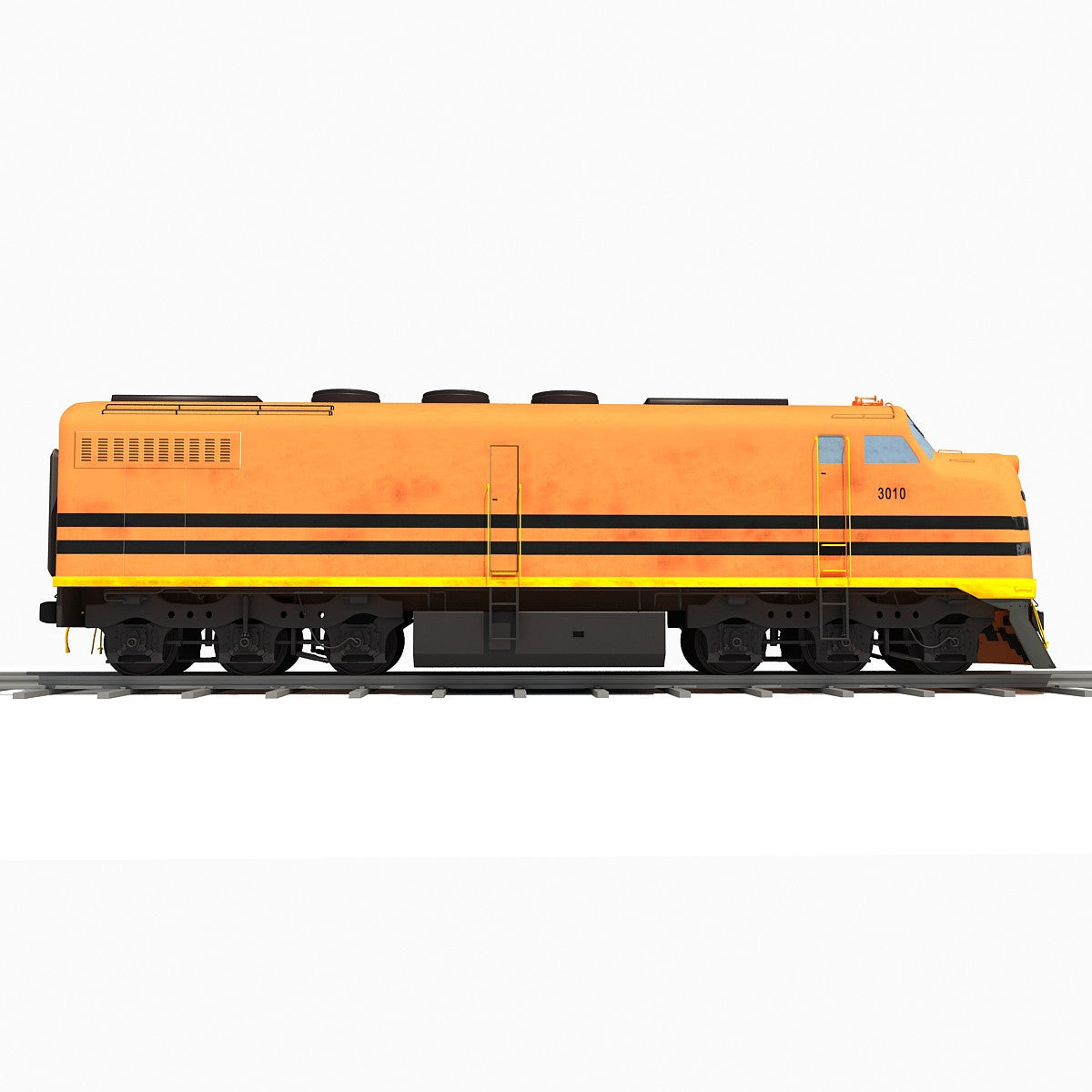 Locomotive Train 3D Model