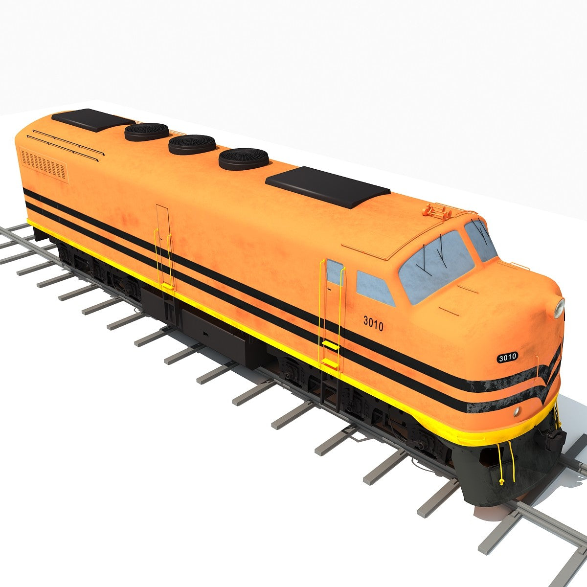 Locomotive Train 3D Model