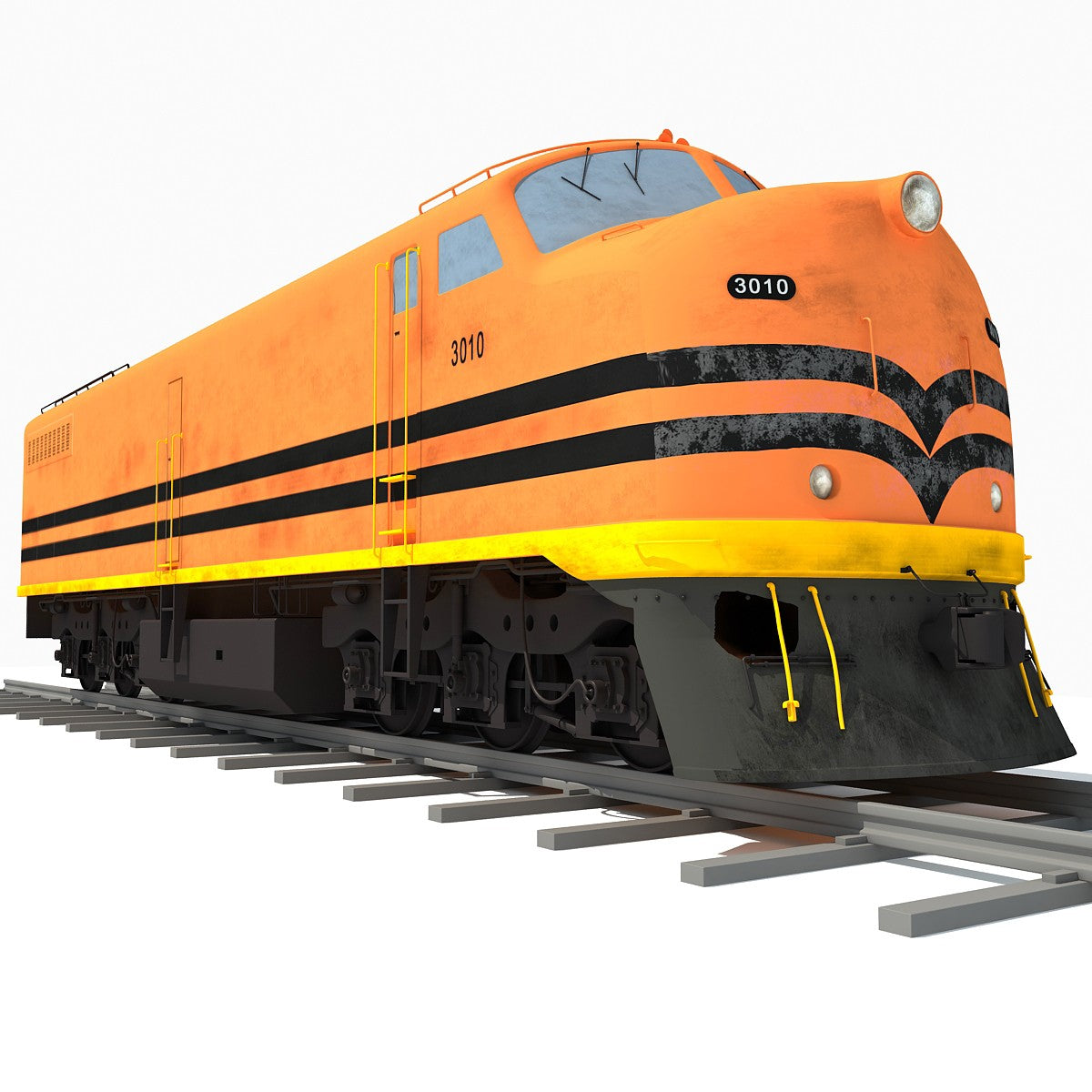 Locomotive Train 3D Model