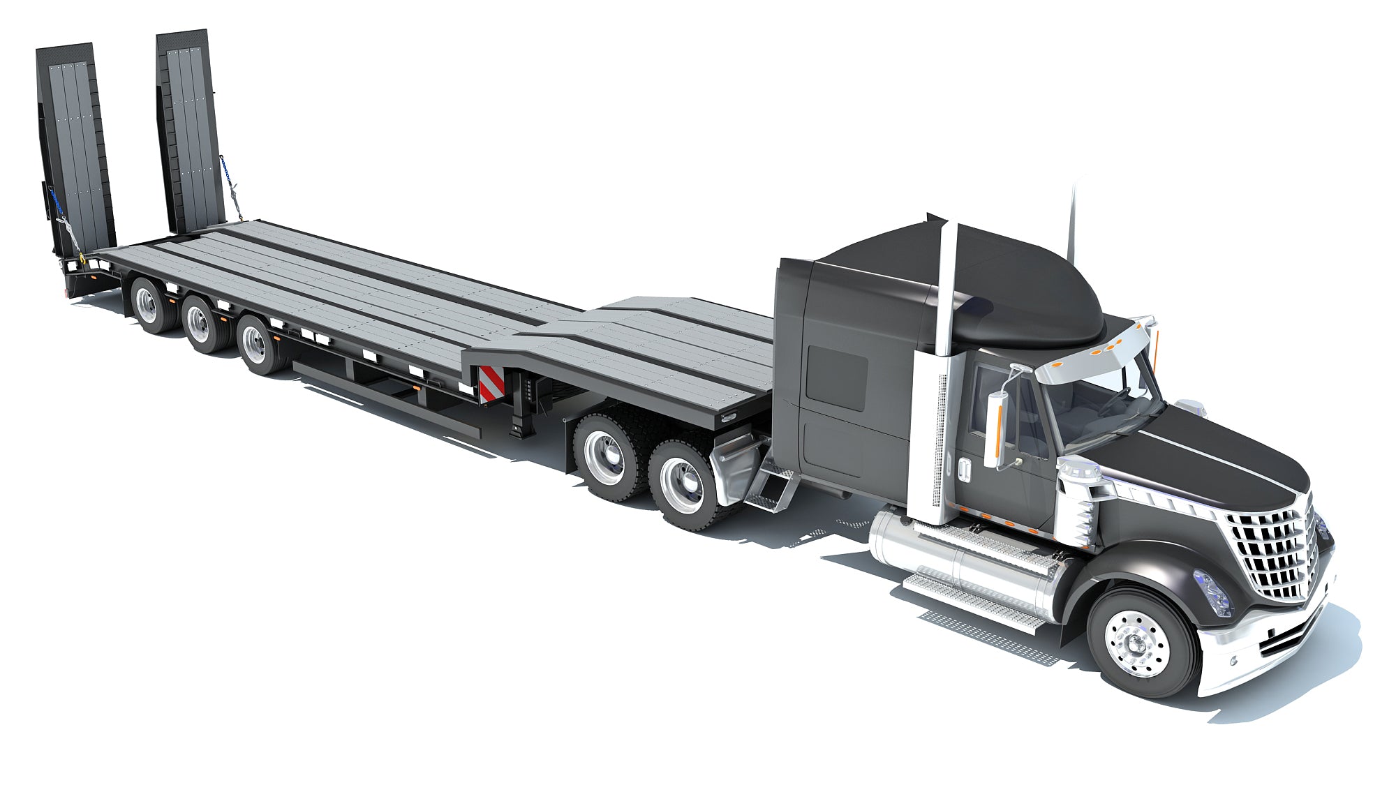Lowboy Truck