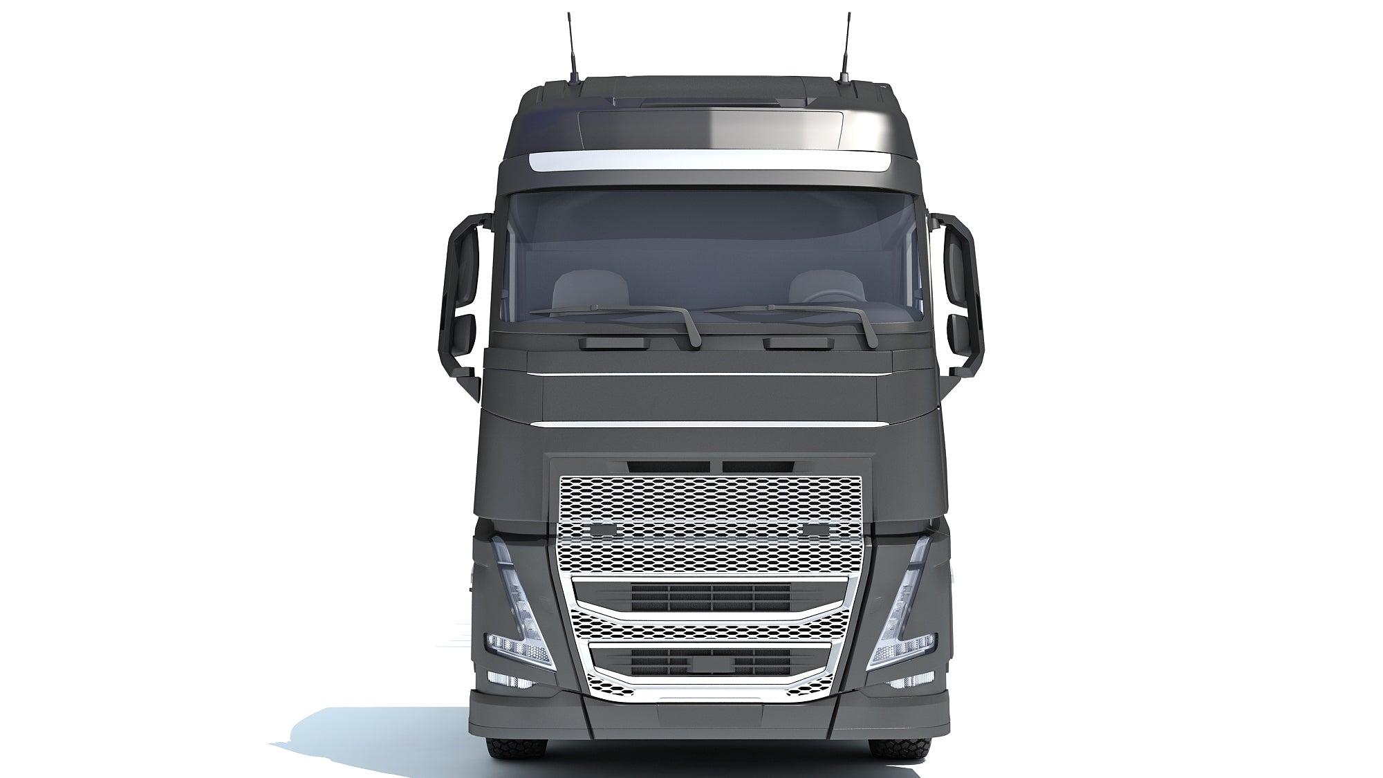 Truck with Lowboy Trailer
