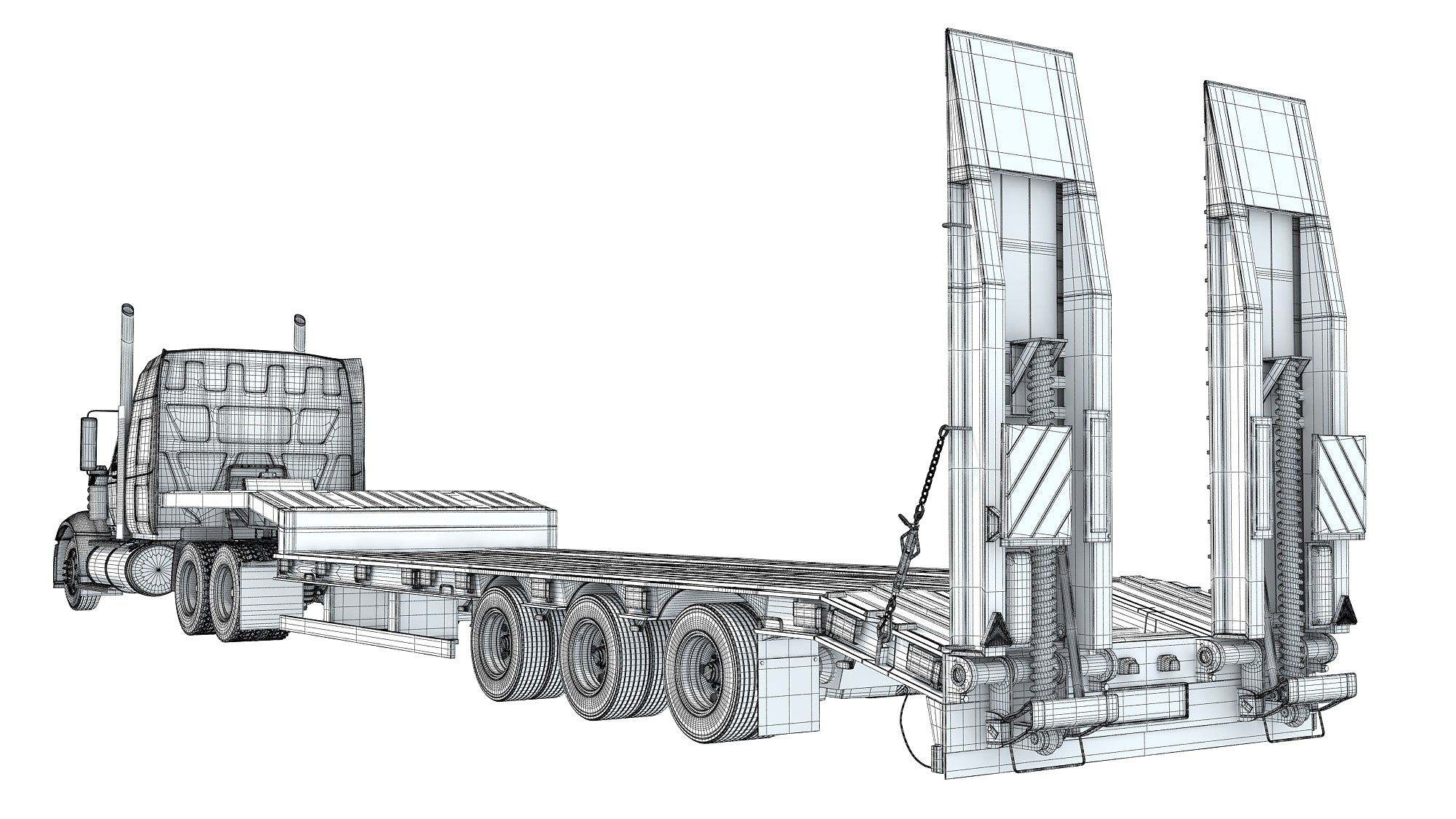 Lowboy Truck