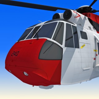 3D Helicopter Sikorsky Model