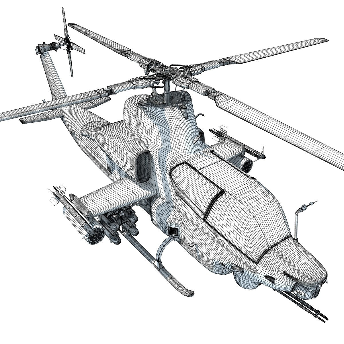 Military Helicopters 3D Models