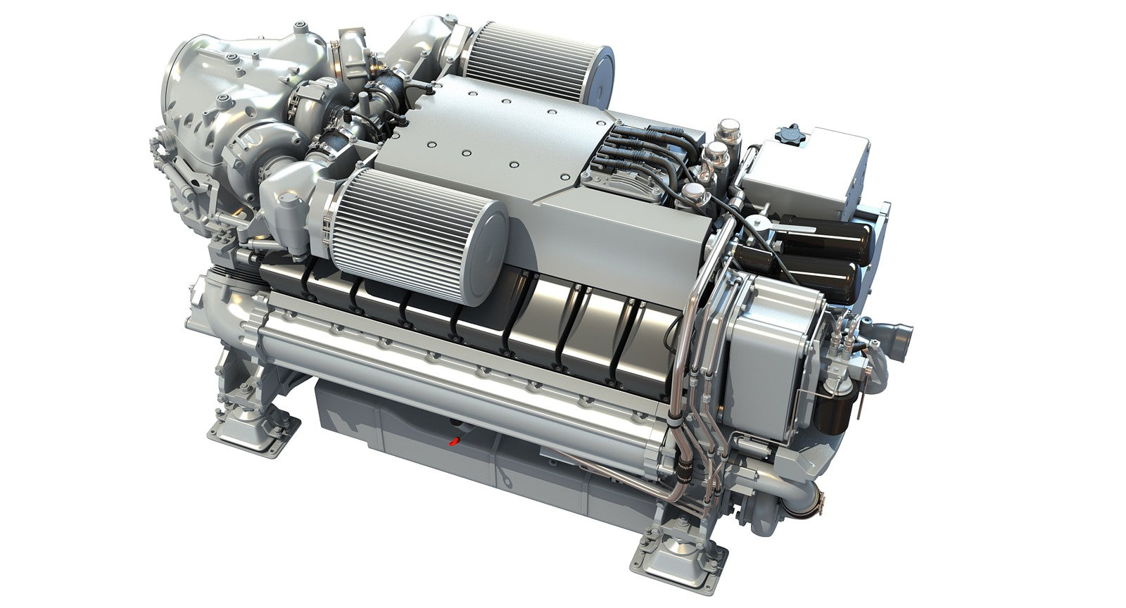 MTU Engine 3D Model