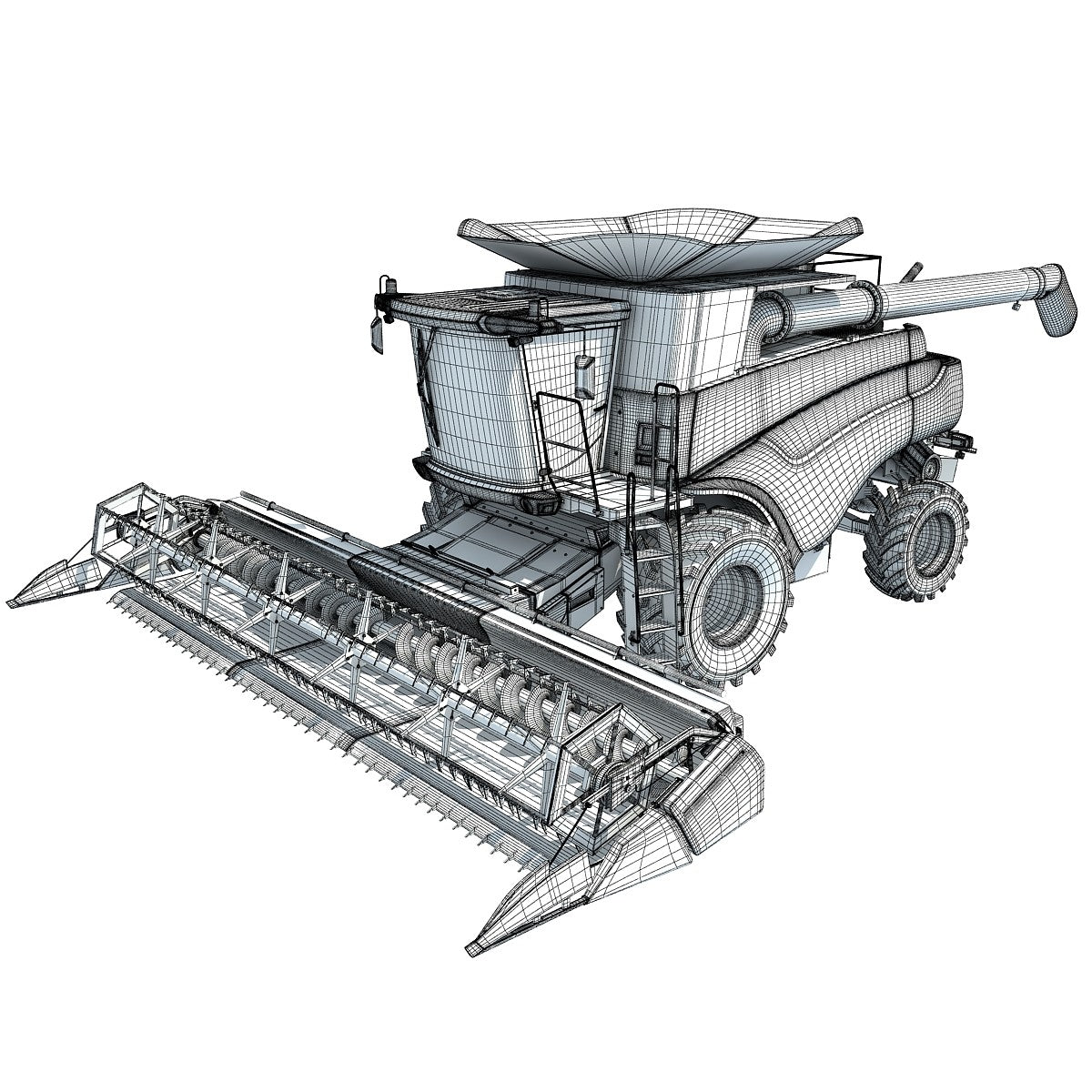 New Holland Combine 3D Model