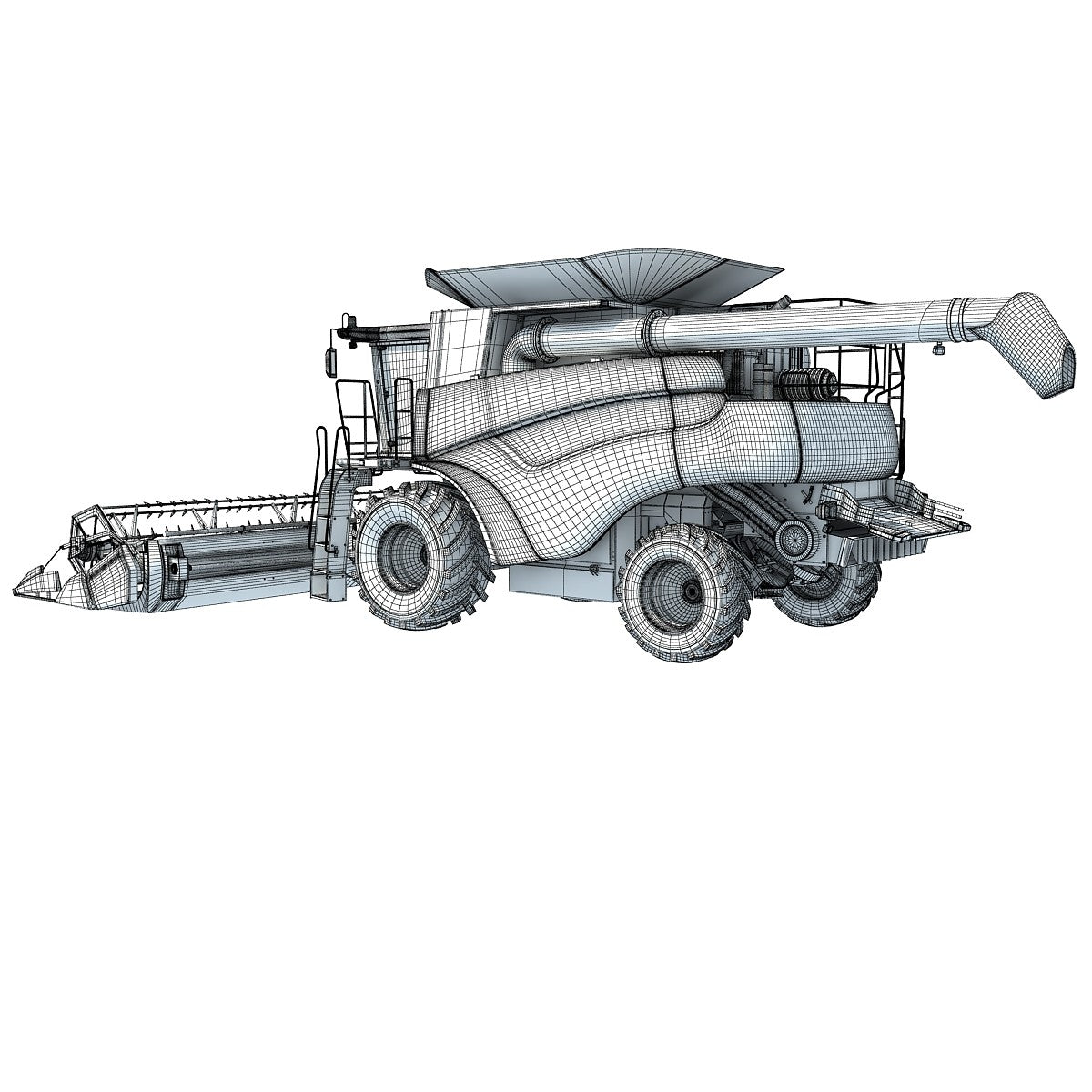 New Holland Combine 3D Model