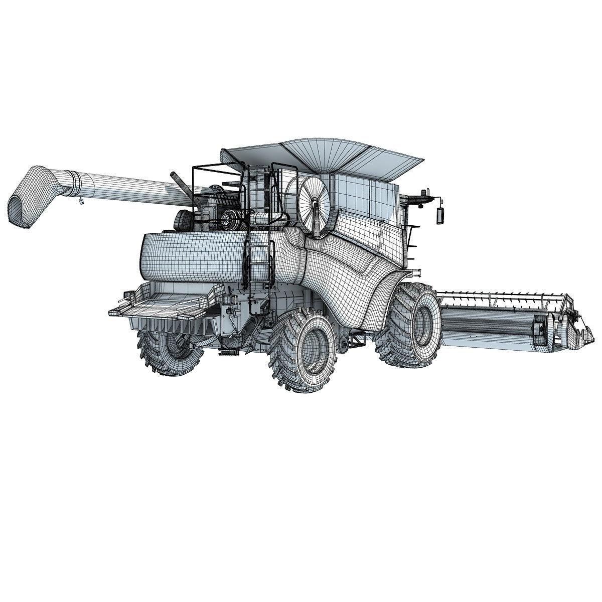 New Holland Combine 3D Model