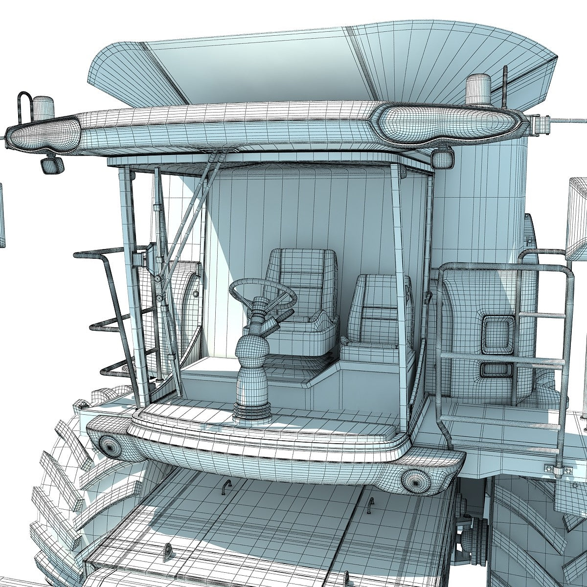 Combine New Holland 3D Model