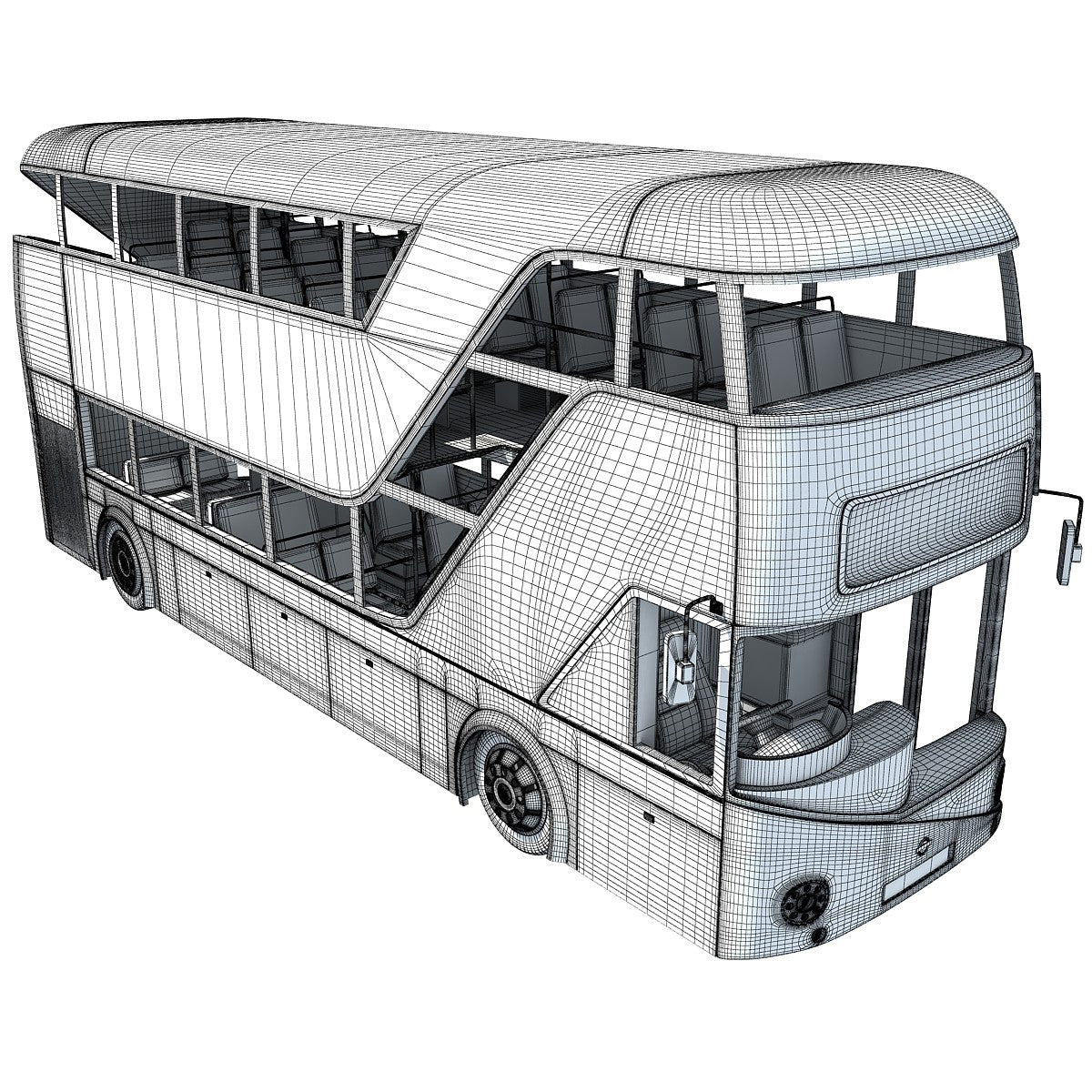 London Double Decker Bus Model