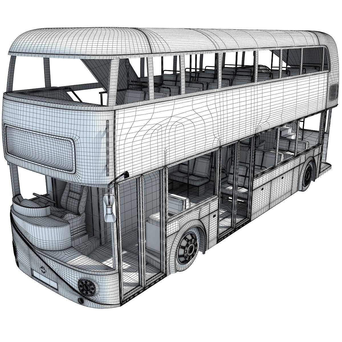 London Double Decker Bus Model