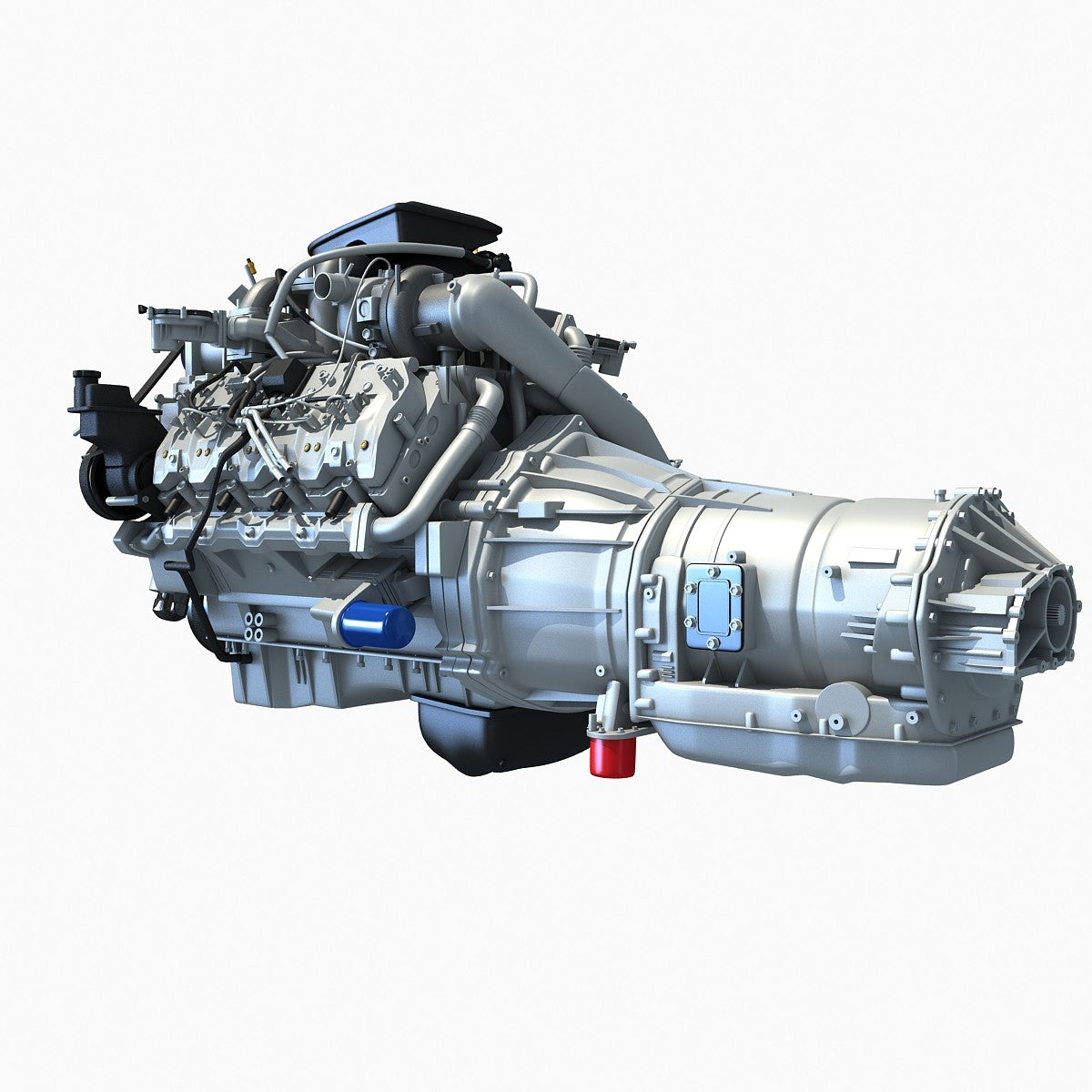 Duramax Silverado 3D Engine Model