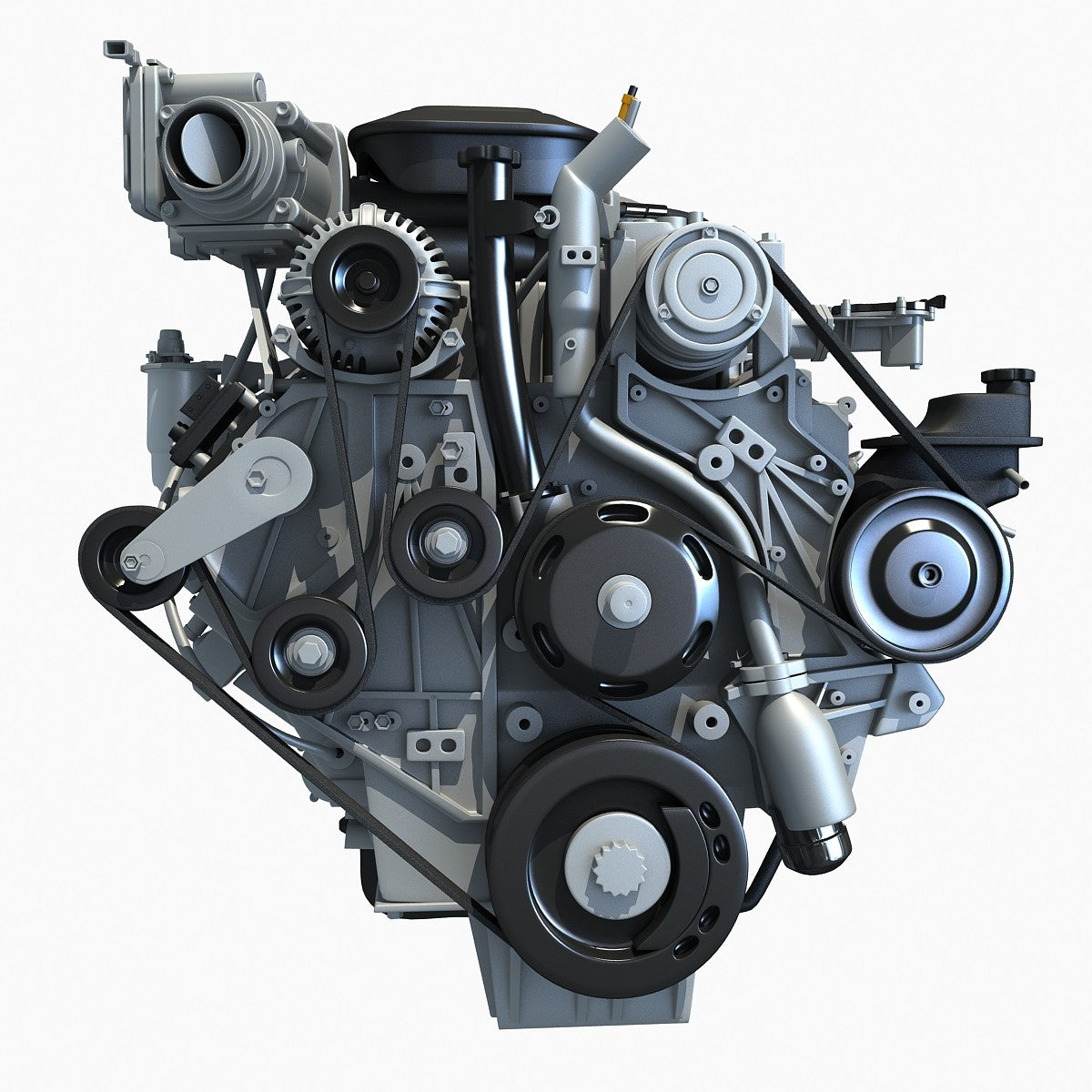 Duramax 3D Engine Model