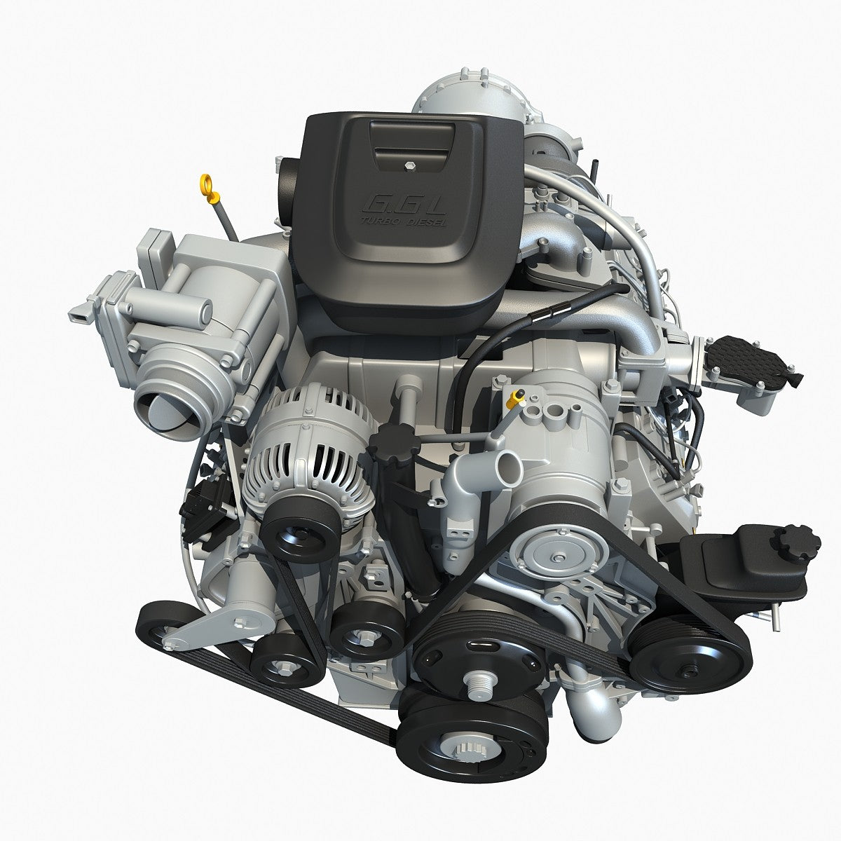 Duramax Silverado 3D Engine Model
